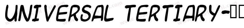 Universal Tertiary字体转换